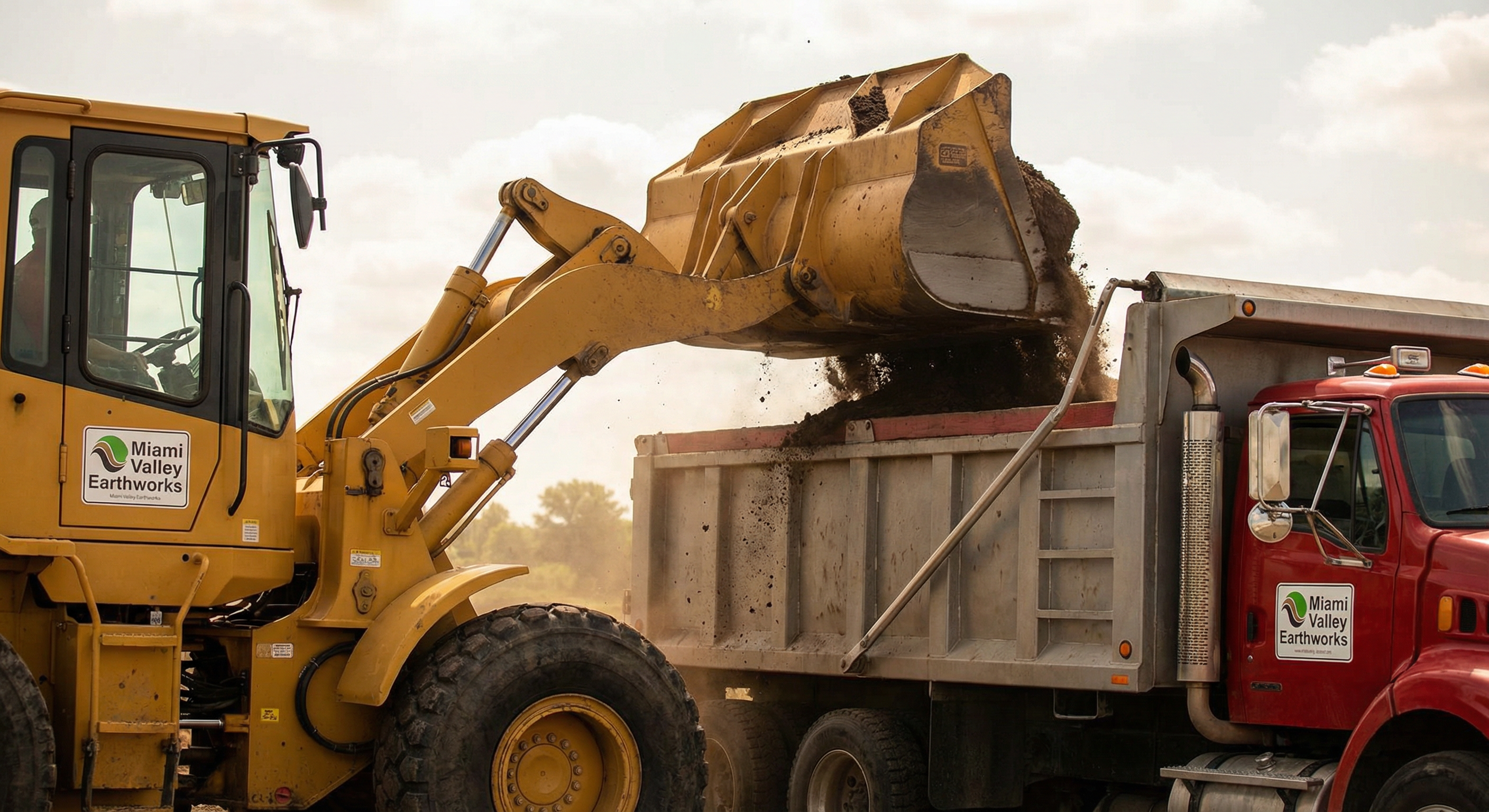 Topsoil delivery from Miami Valley Earthworks